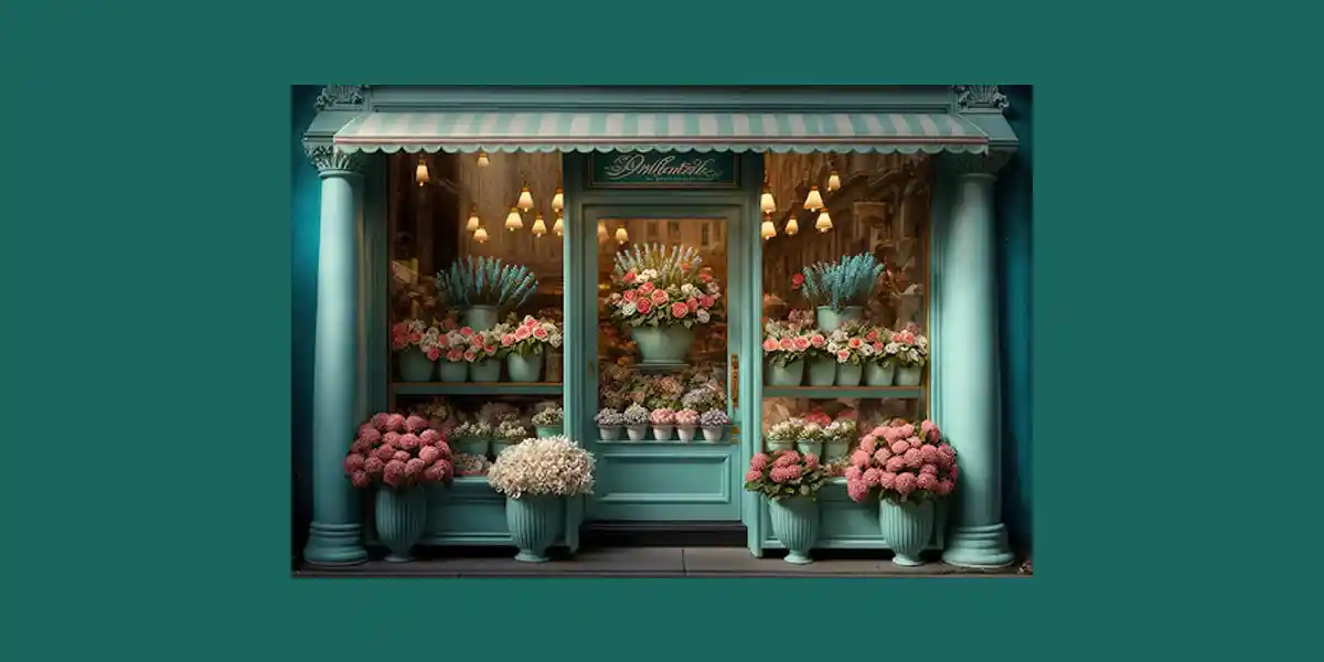 ویترین گل فروشی طراحی ویترین گلفروشی ویترین گل‌ فروشی | جذب مشتری با ویترین زیبای کلفروشی