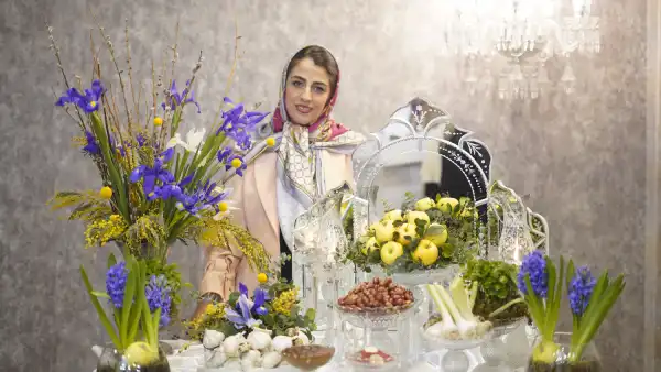 استفاده از گل آرایی در سفره هفت سین